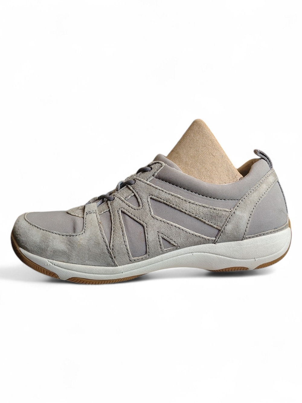Dansko Women's Hatty Gray Suede Sneakers Size 38 (7.5-8) Casual, Capsule